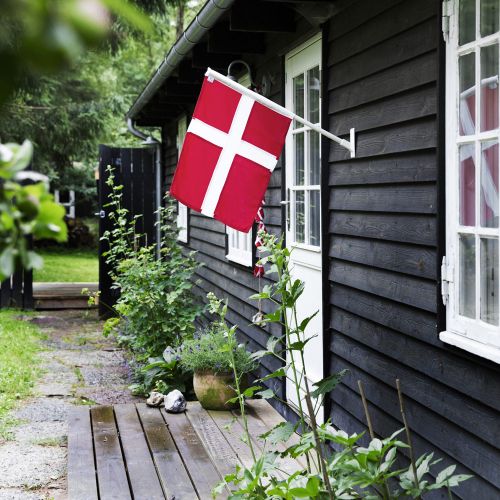 Langkilde & Søn Facadeflag med Dannebrog