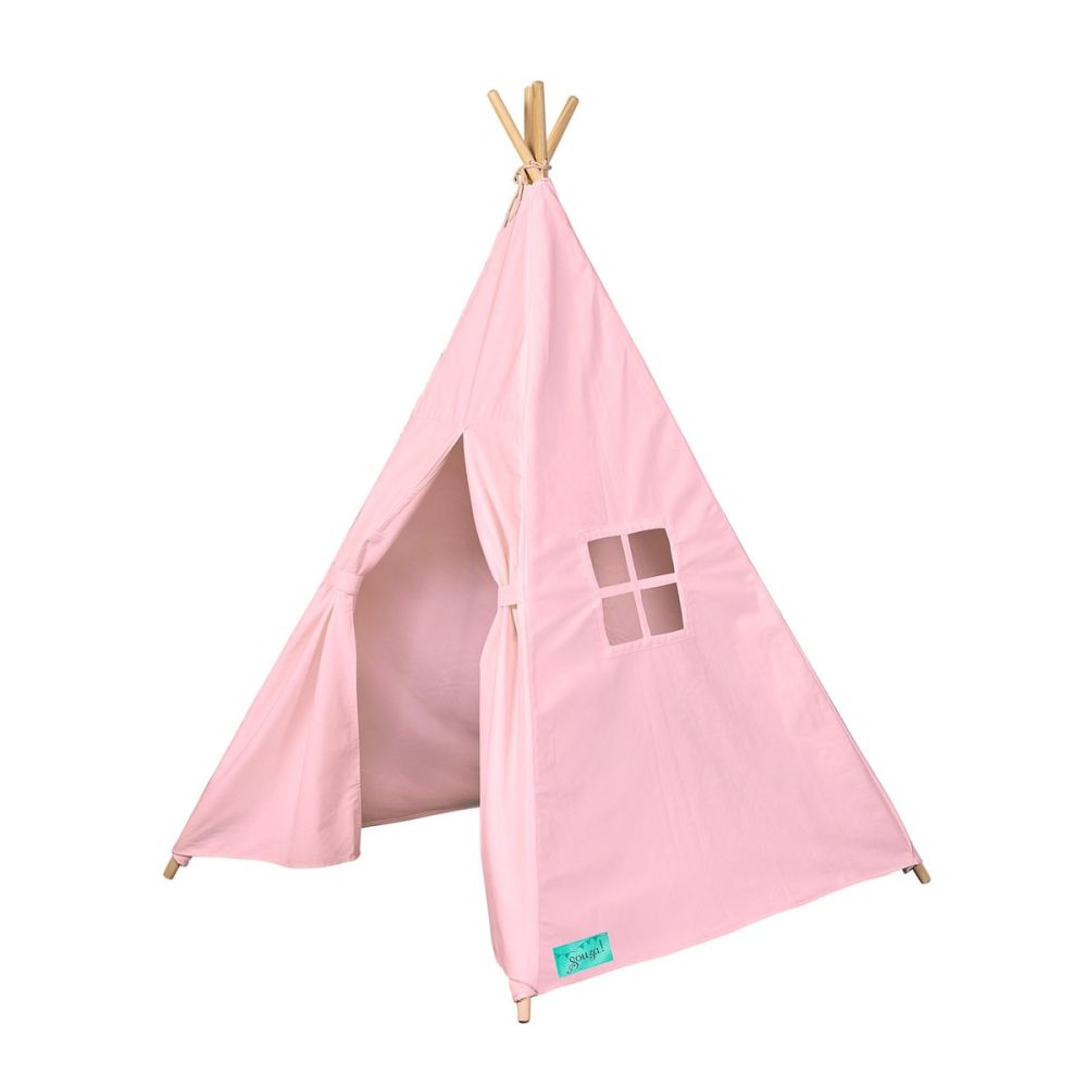 Tipi telt i Lyserød kanvas