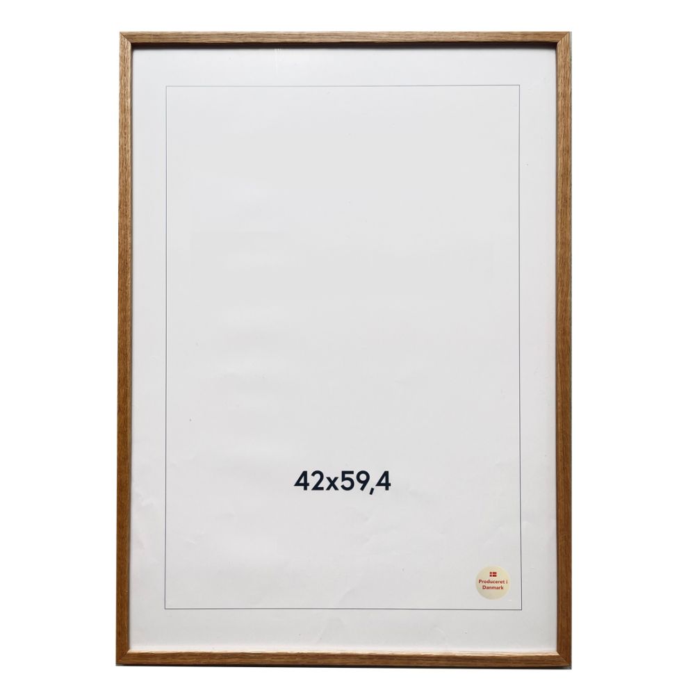 Ramme A2 42x59,4 cm Mørk Eg