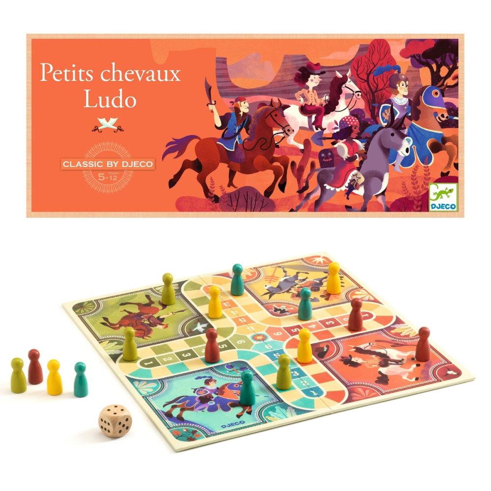 Djeco Ludo klassisk familiespil Petits Chevaux