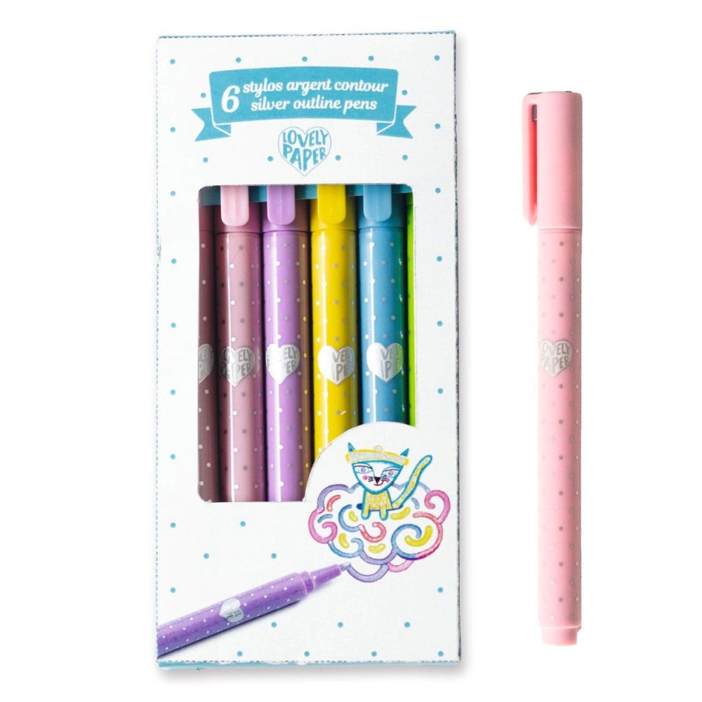 Djeco Lovely Paper Glimmer tusser 6 stk