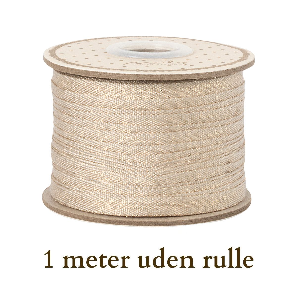 Maileg Gavebånd sand/glimmer 1 m