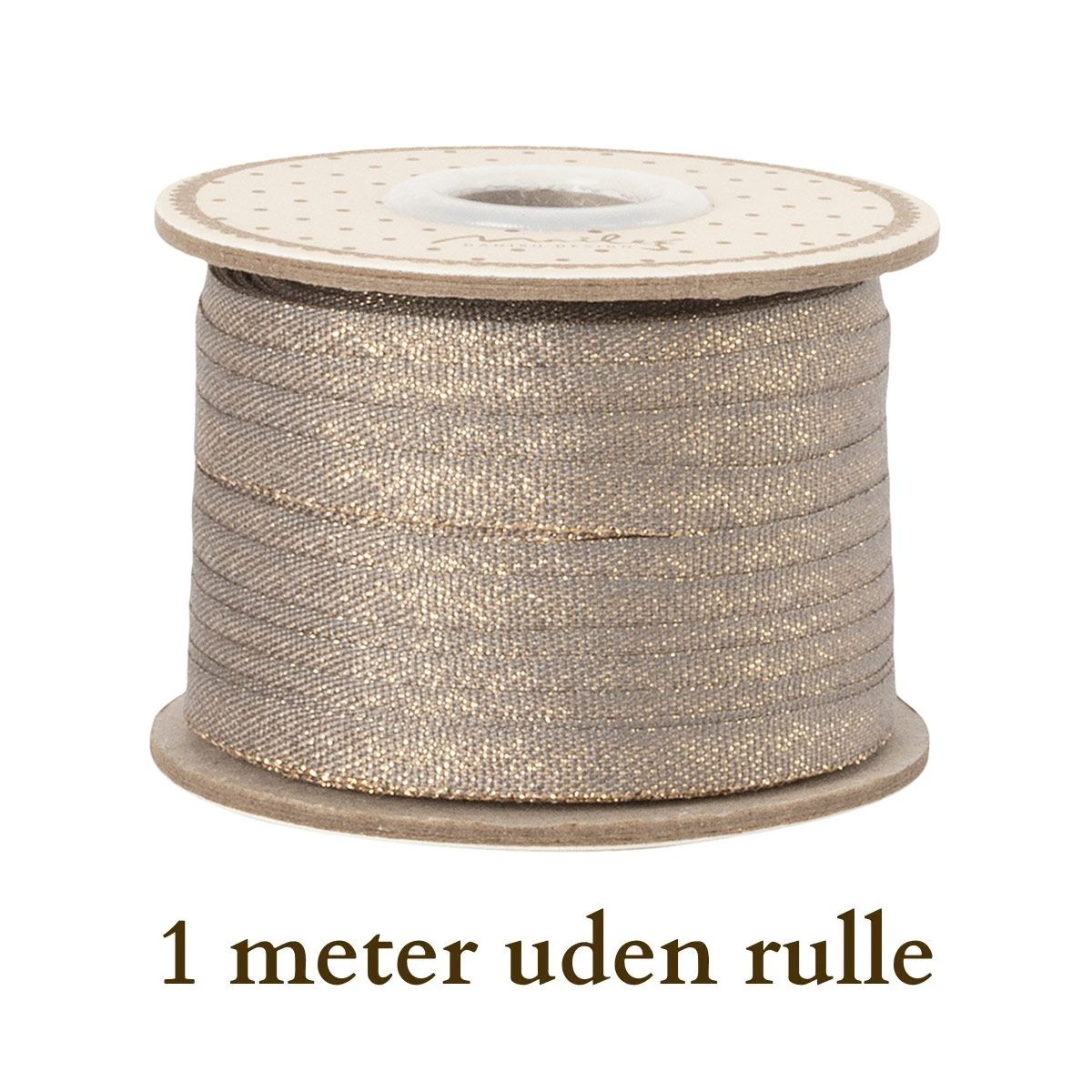 Maileg Gavebånd Grå/glimmer 1 m