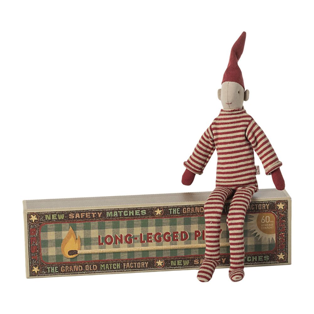 Maileg Langbenet nisse i tændstikæske 34 cm