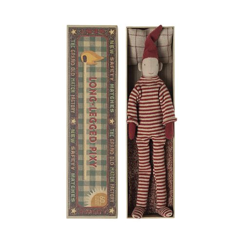 Maileg Langbenet nisse i tændstikæske 34 cm
