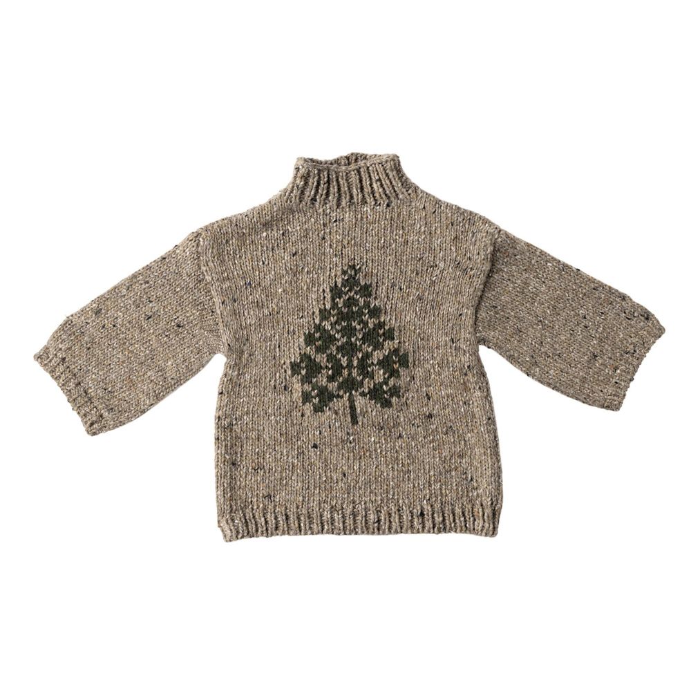 Maileg Strik bluse til size 6 juletræ