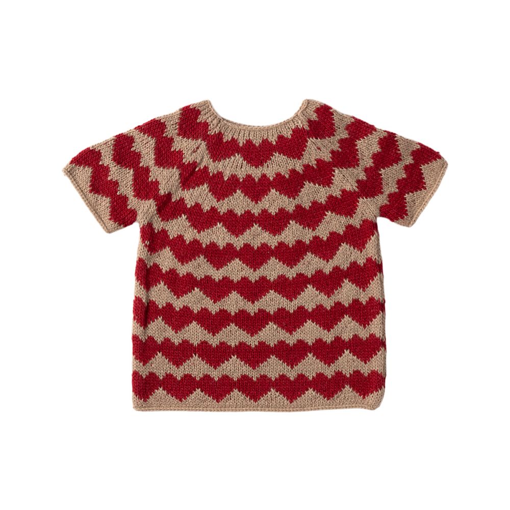 Maileg Strik bluse til size 6 hjerter
