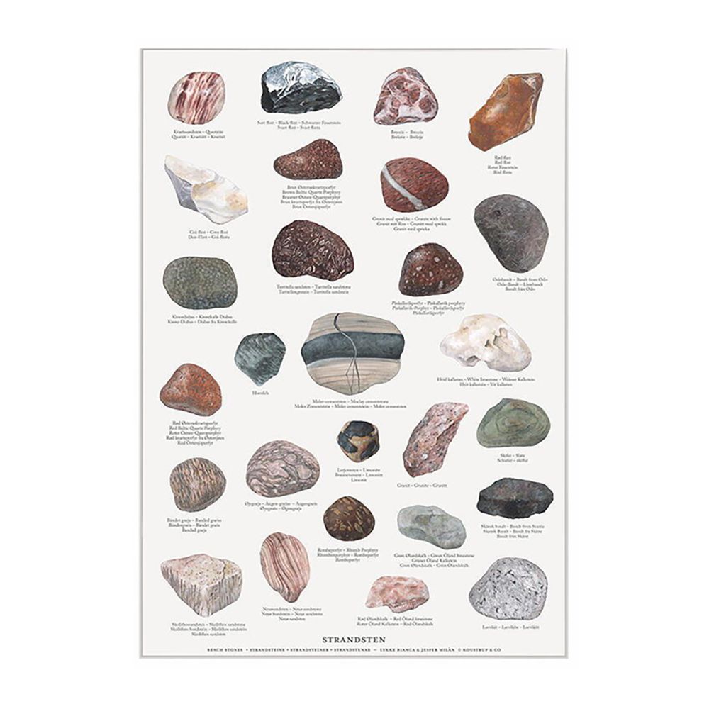 Strandsten Plakat A2