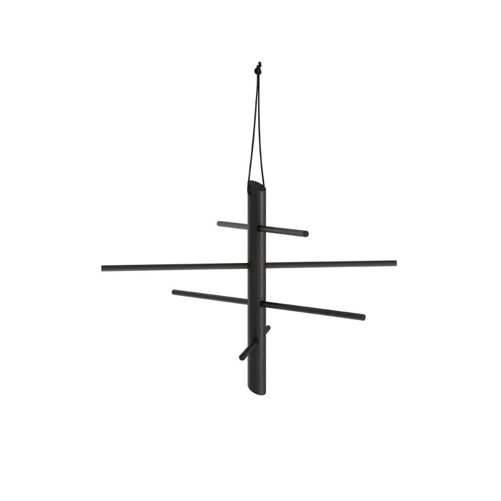 Hanging sticks Uro massivt Eg sort bejdse