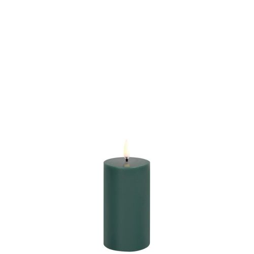 LED bloklys Pine green D5,8 x H10,1 cm