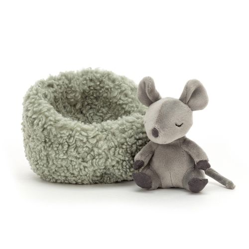 Jellycat Sovende Mus i Rede