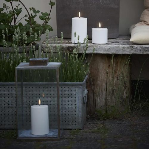 Outdoor LED lys i hvidt D7,8 x H17,8 cm