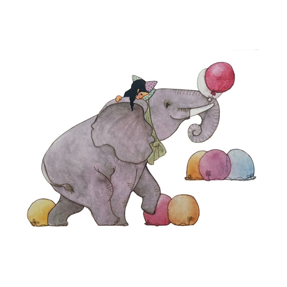 Elefant Fødselsdag Klippeark 1 stk.