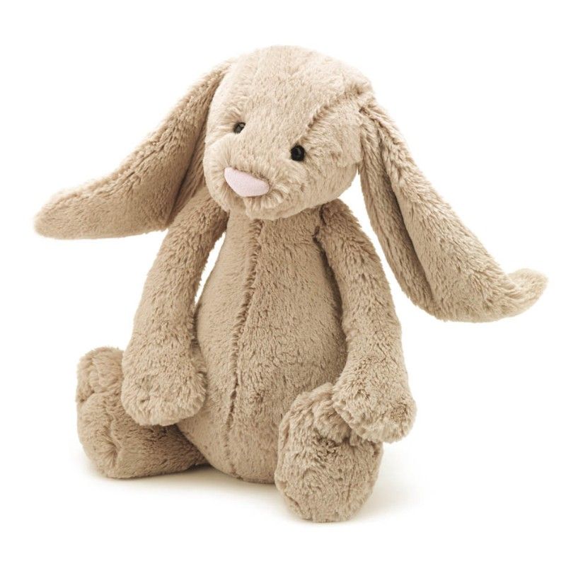 Jellycat beige kanin bashful 36 cm Olisan.dk