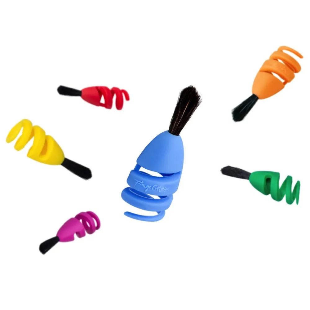 Finger pensel Ass. farver - Large