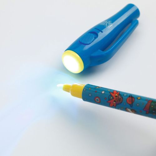 Djeco Magisk Pen Blå superhelte - usynlig skrift