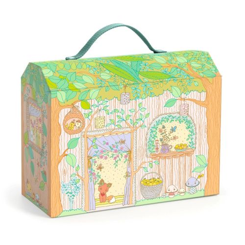 Djeco Tinyly Sylvia & Fox med hus