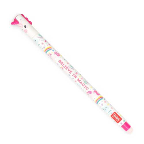 LEGAMI Sletbar gel pen unicorn - pink blæk
