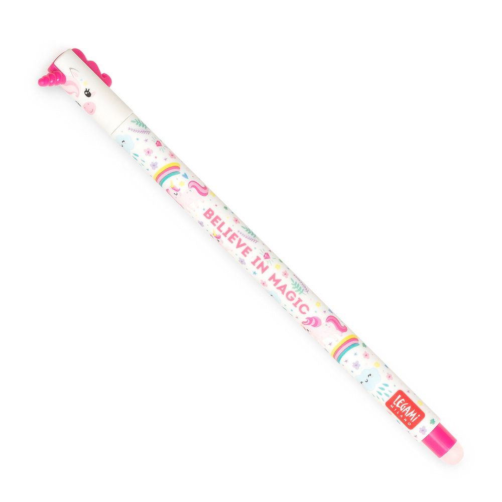 LEGAMI Sletbar gel pen unicorn - pink blæk