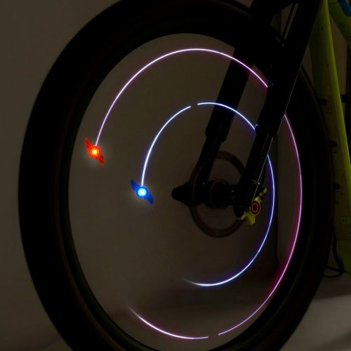Cykellygter til hjul 2 stk LED Space