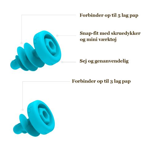 Byg med pap, Skruer Combo 160 stk