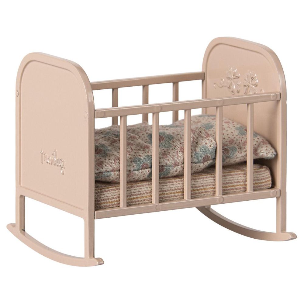 Maileg Vugge My - Lys rosa metal