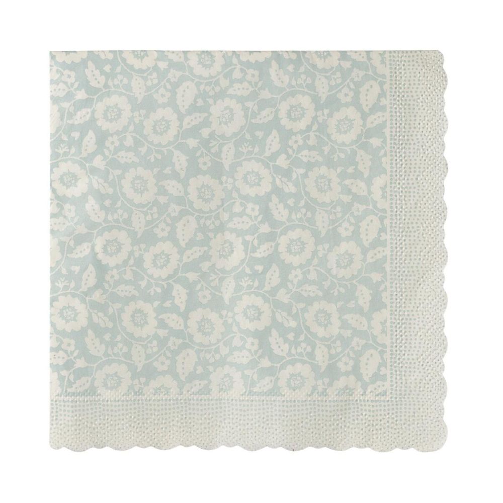 Maileg Servietter blomster - Mint flower
