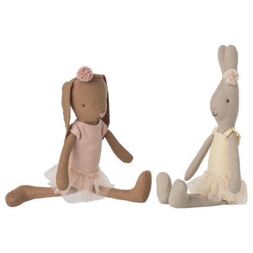 Maileg Bunny Brun Size 1 - Balletdragt rosa