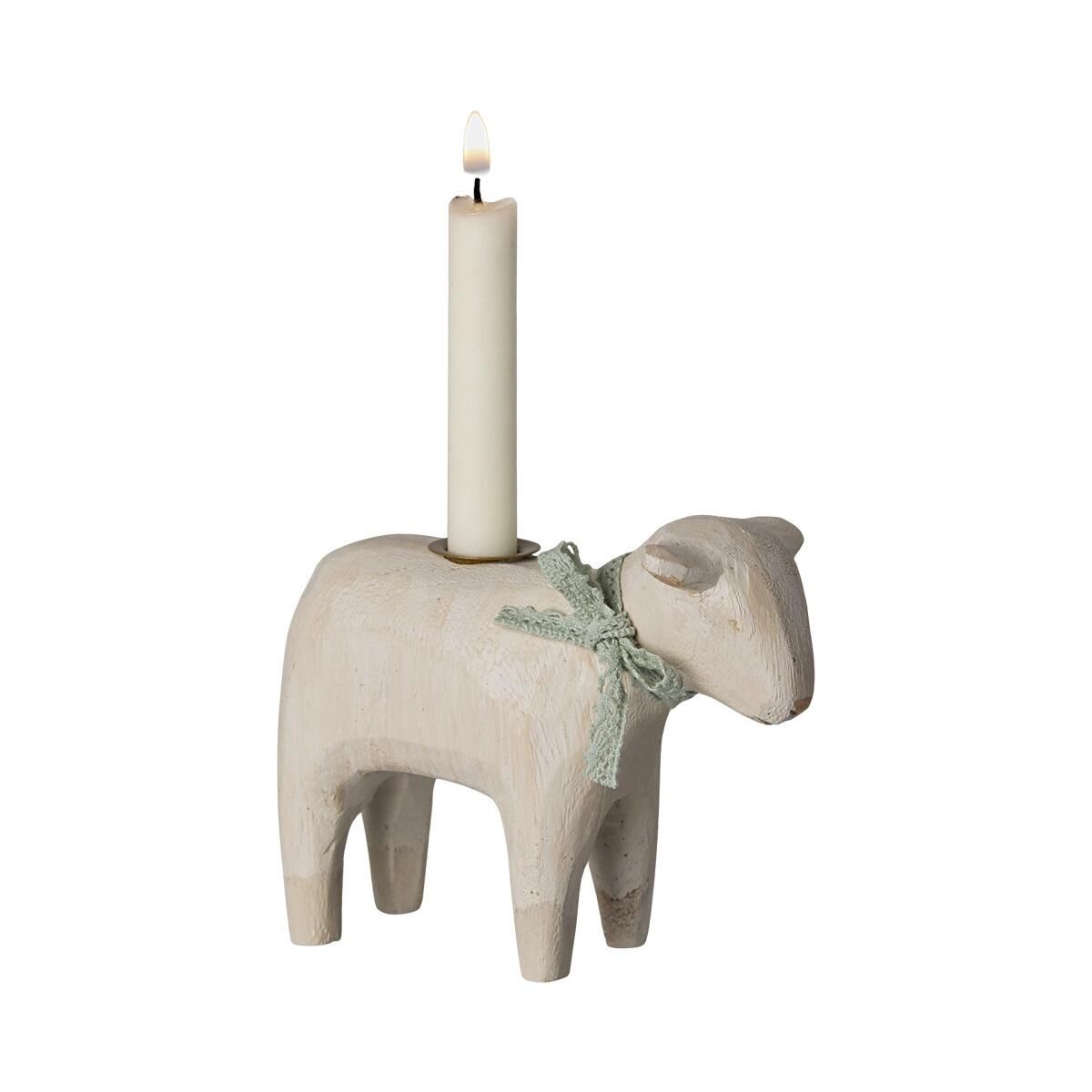 Maileg Lysestage, Lam - Mint