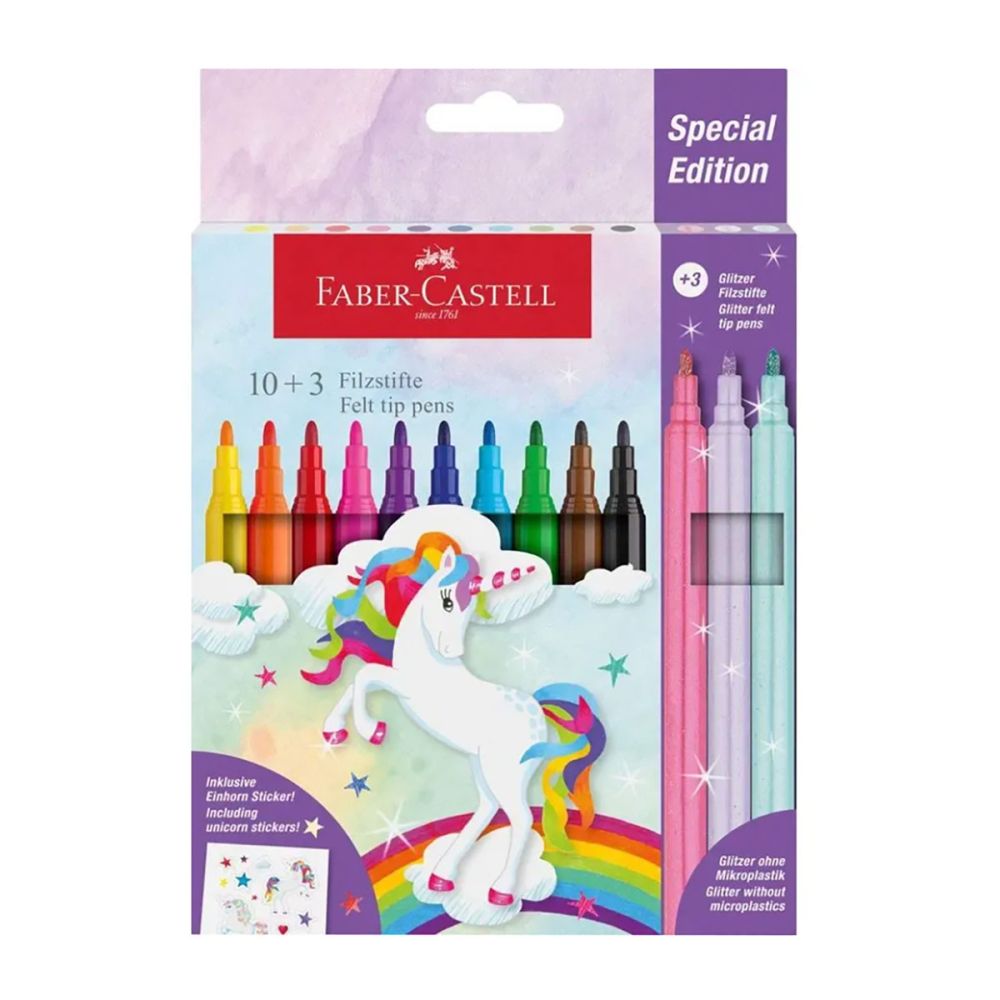 Faber-Castell filt tusser 13 stk Enhjørning