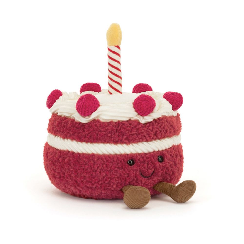 Jellycat Amuseable Hindbær og kirsebær kage cheri cake