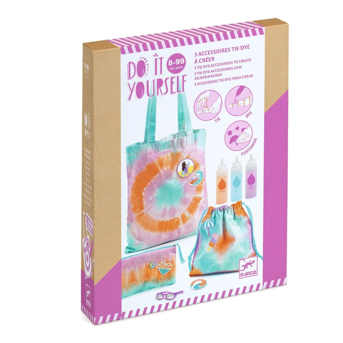 Djeco DIY Lav 3 tasker med Batik