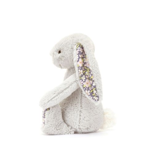 Jellycat Bashful kanin Silver 'Bloom' 18cm