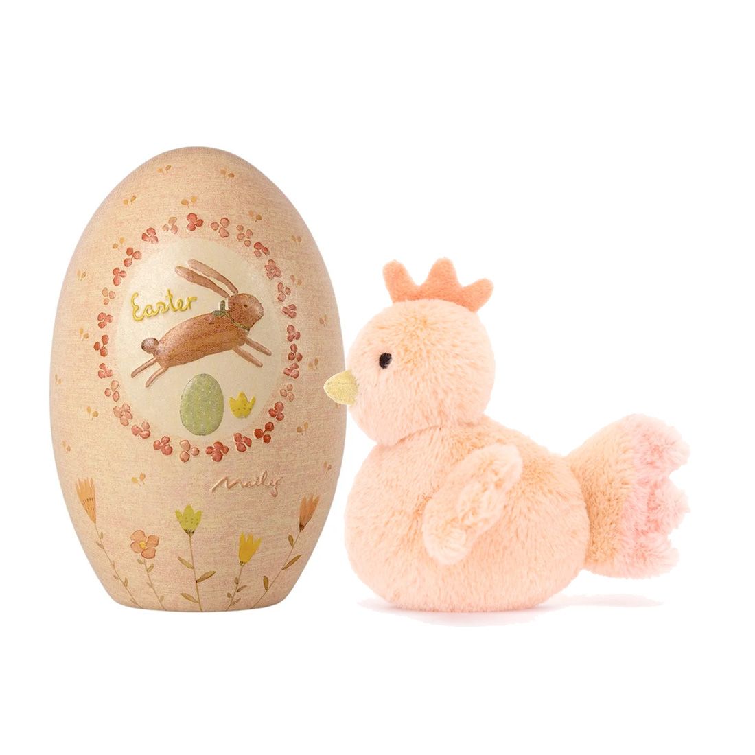 Pakketilbud Maileg påskeæg inkl. Jellycat Kylling