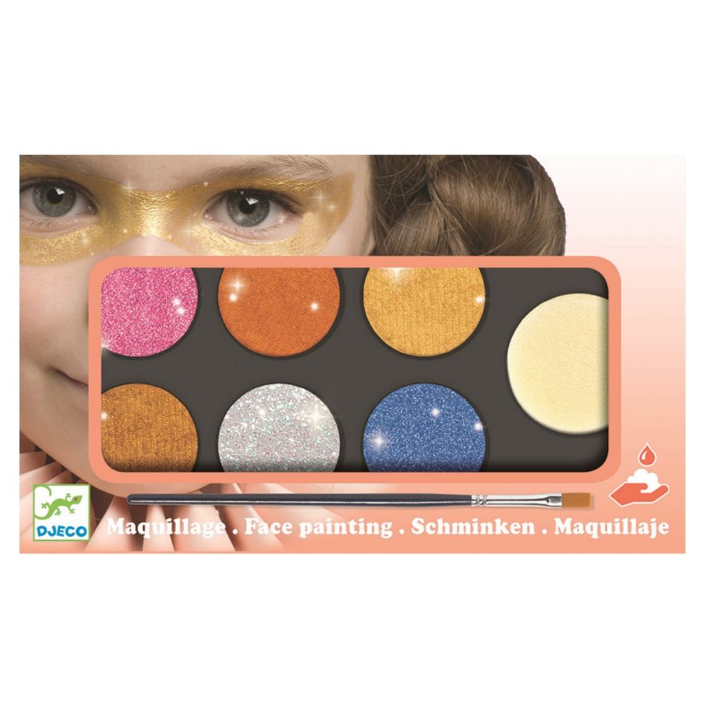 Djeco ansigtsmaling med glimmer uden parabenfri