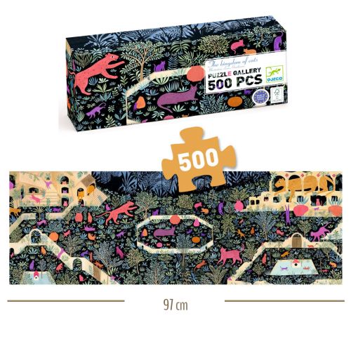 Djeco Puslespil 500 Kattenes rige