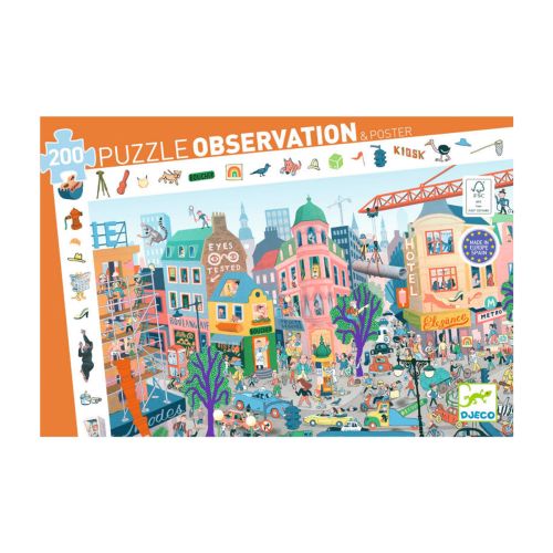 Djeco Observation Puslespil Byen 200