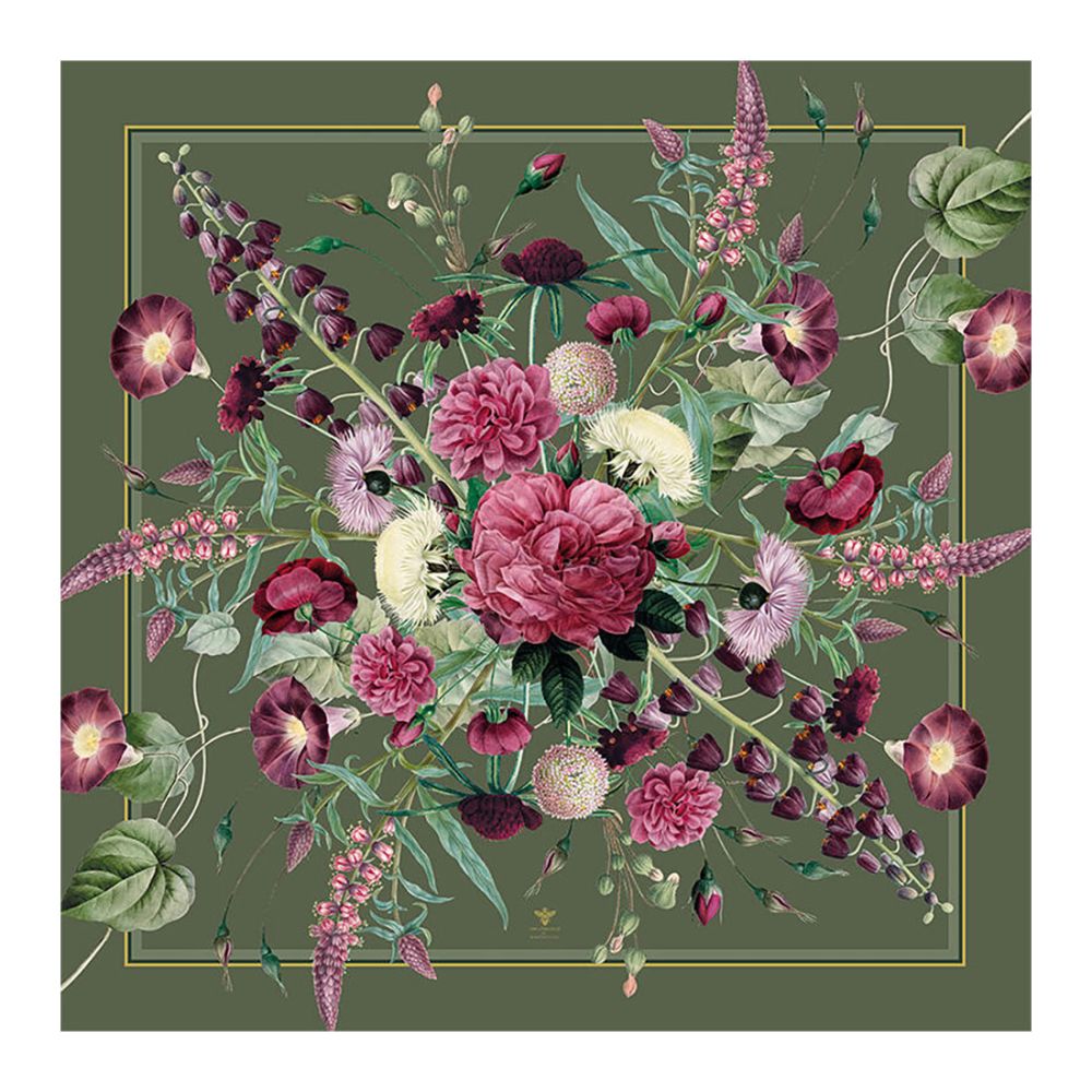 Silketørklæde JL Blossom Garden 50 x 50