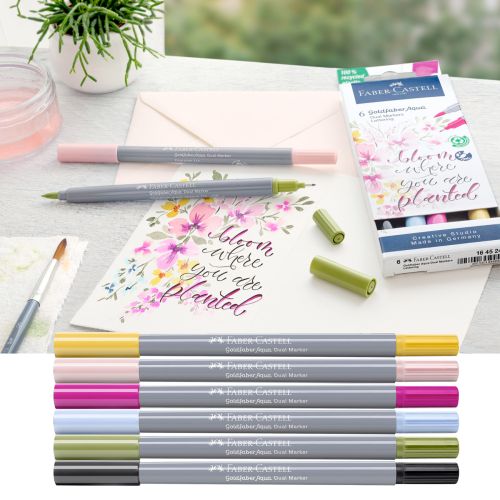Faber-Castell æske med 6 dobbelt markers