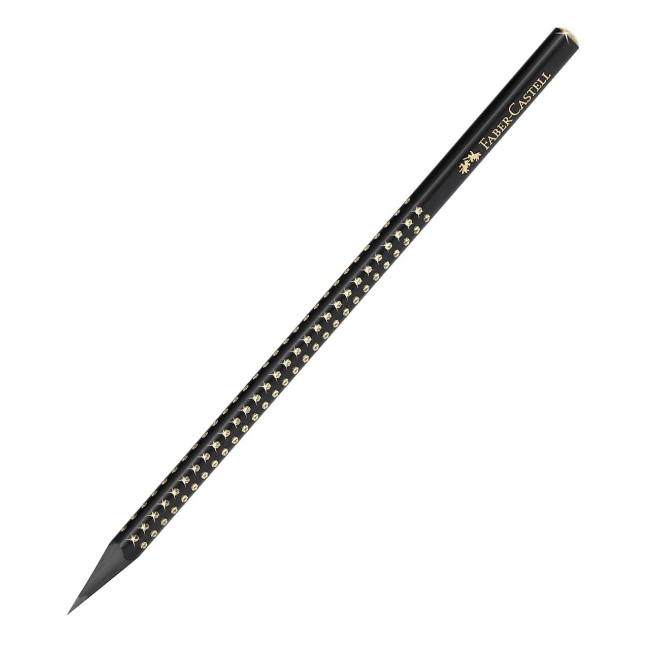 Faber-Castell Grip blyant sort sparkel guld