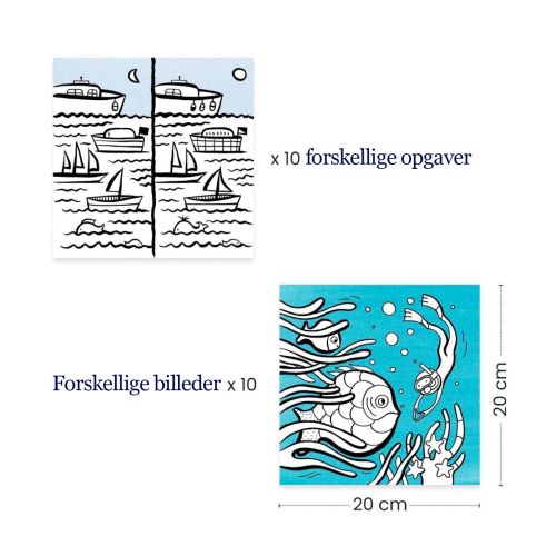 Djeco Ark til farvelægning - Havet 3+
