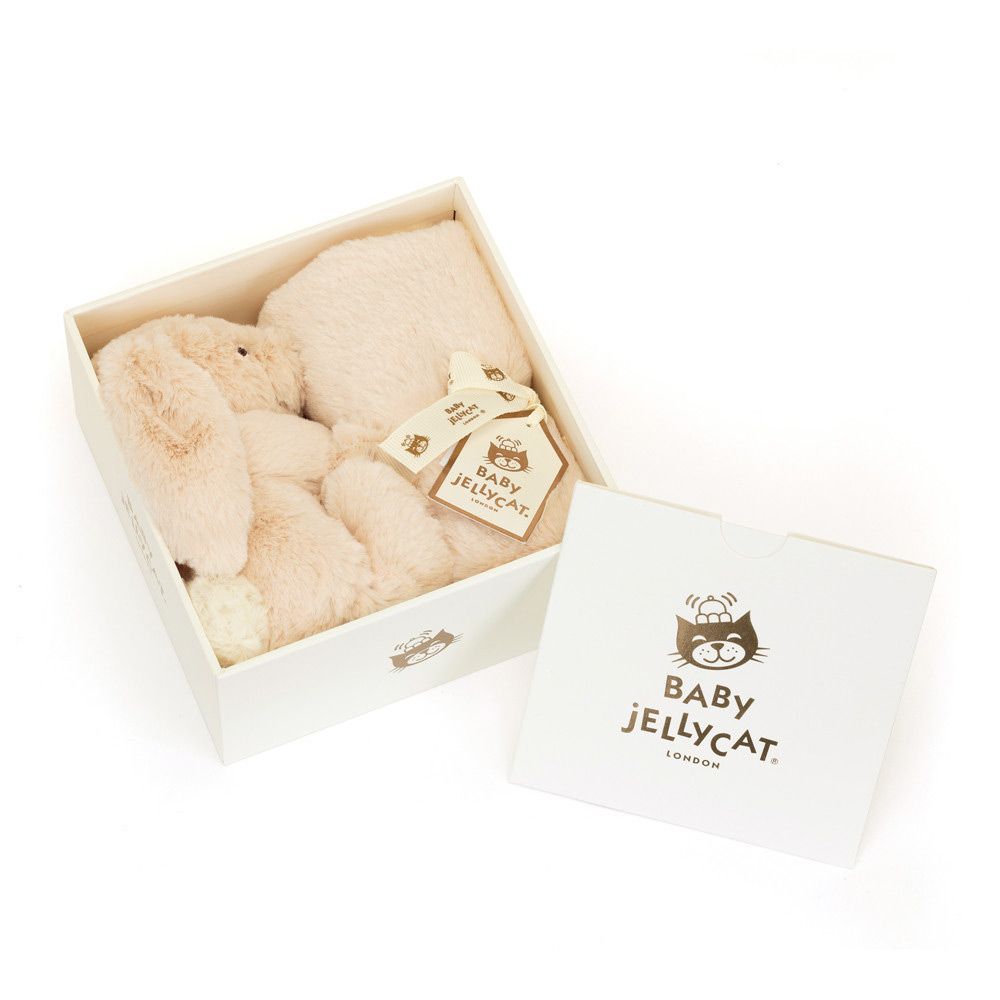 Jellycat nusseklud Kanin Rosa Luxe i æske