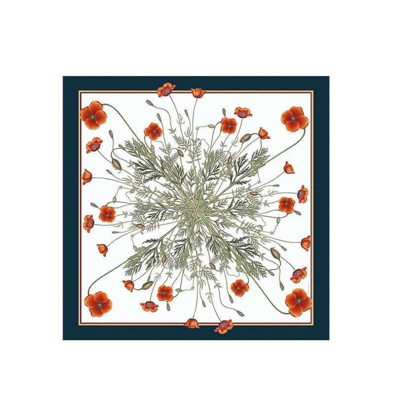 Silketørklæde Poppy 50 x 50