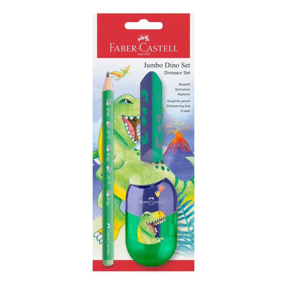 Faber-Castell Dino Jumbo skrivesæt