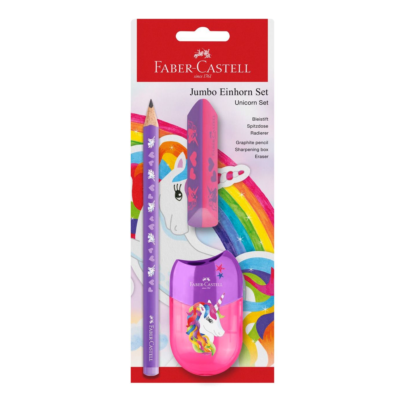 Faber-Castell Unicorn Jumbo skrivesæt