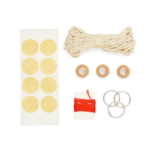 Knyttesæt DIY 3 Macrame nøgleringe