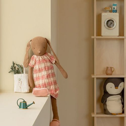 Maileg Bunny Brun size 3 i Ternet Kjole
