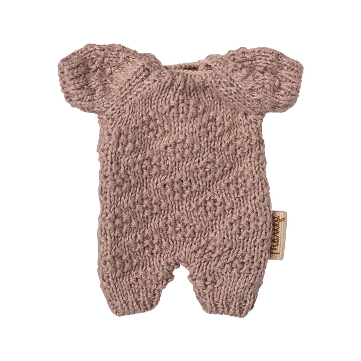 Maileg Strikket dragt Micro - Heather