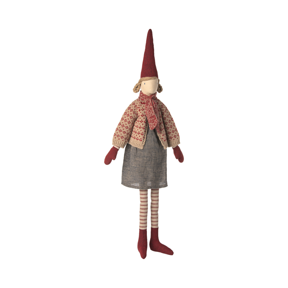 Maileg Nissepige 2025 size 4 - Lily i cardigan