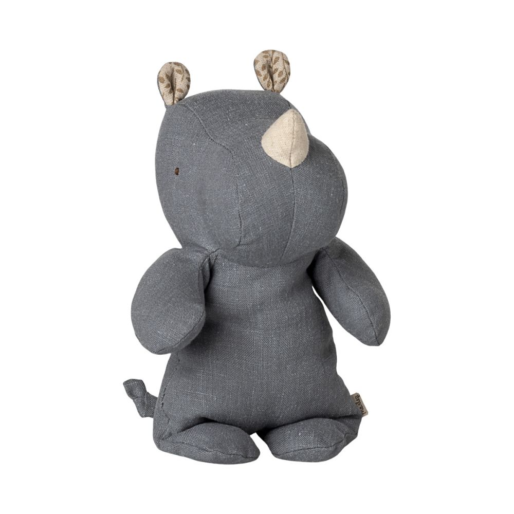 Maileg Safari Næsehorn Dusty blue Lille